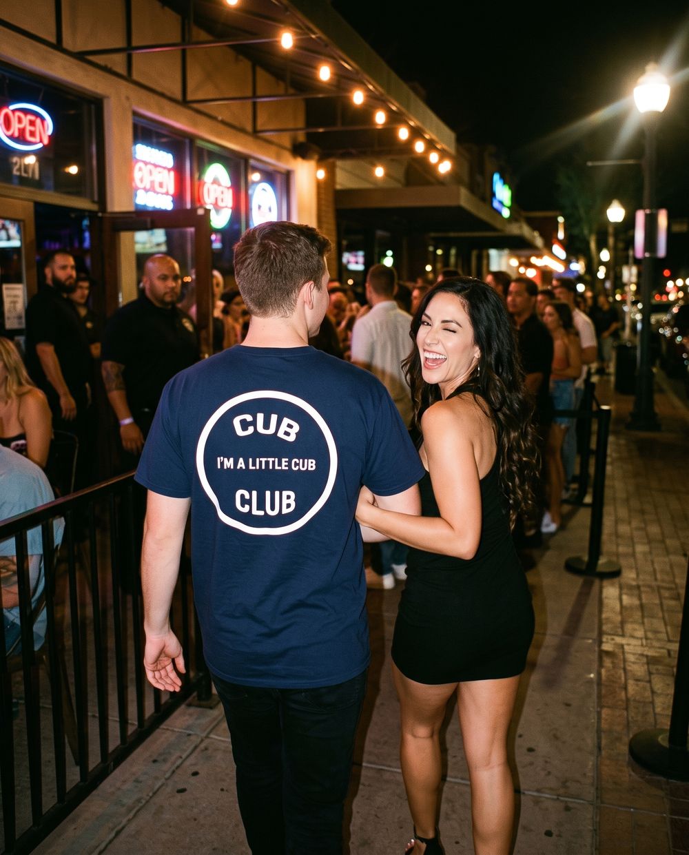 Night out in Old Town, Cub Club back print